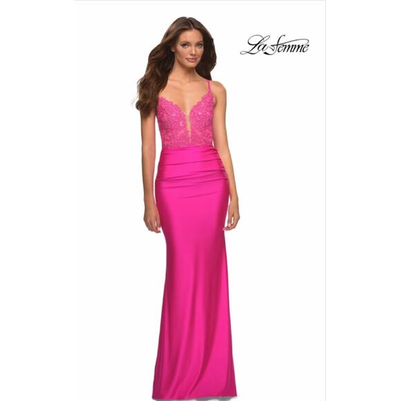 La Femme Dresses & Skirts - La Femme Mermaid Dress 30606 Size 4